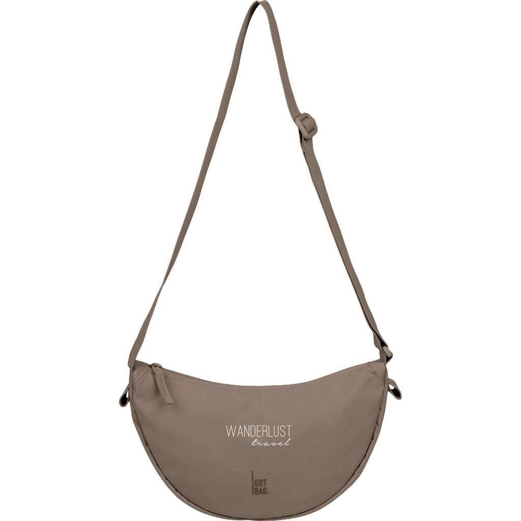 GOT BAG Small Moon Bag in Recycled Ocean Plastic, 3.5 L Transfer - Oyster - Front