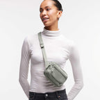 GOT BAG Small Sling Bag in Recycled Ocean Plastic, 0.7 L Transfer - Bass - On Model 2