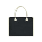 Grande Market Street Canvas Tote with Rolled Handles Transfer - Black - View 4