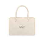 Grande Market Street Canvas Tote with Rolled Handles Transfer - Natural - View 1