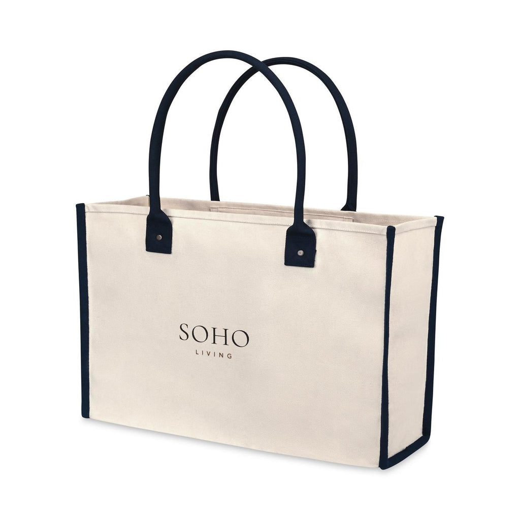 Grande Market Street Canvas Tote with Rolled Handles Transfer - Navy - View 3