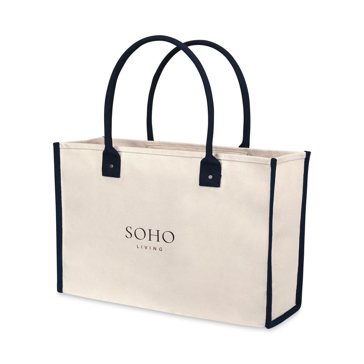 Grande Market Street Canvas Tote with Rolled Handles Transfer - Navy - View 3