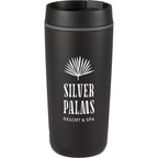 Grande Recycled Plastic Tumbler with Slide Lid, 16 oz - Black - Front