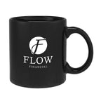 Grant Stoneware Mug with C-Handle, 20 oz - Black - Ceramics