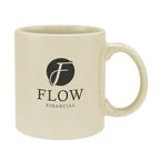 Grant Stoneware Mug with C-Handle, 20 oz - Cream - Ceramics
