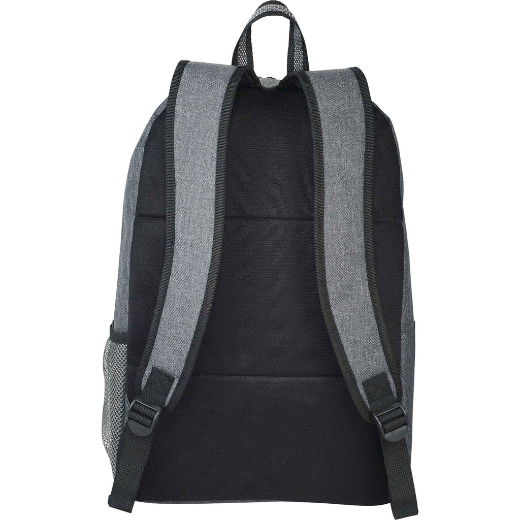 Graphite Deluxe Laptop Backpack with Tablet Pocket, 15.6 Inch - Charcoal - Back