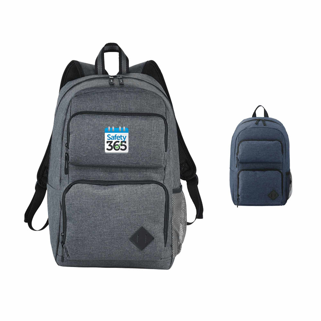 Graphite Deluxe Laptop Backpack with Tablet Pocket, 15.6 Inch - Charcoal - Front Group