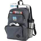Graphite Deluxe Laptop Backpack with Tablet Pocket, 15.6 Inch Embroidery - Charcoal - Photo