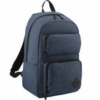 Graphite Deluxe Laptop Backpack with Tablet Pocket, 15.6 Inch Embroidery - Navy - Right Angle 2