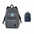 Graphite Deluxe Laptop Backpack with Tablet Pocket, 15.6 Inch Transfer - Charcoal - Front Group