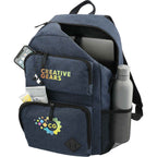 Graphite Deluxe Laptop Backpack with Tablet Pocket, 15.6 Inch Transfer - Navy - Propped