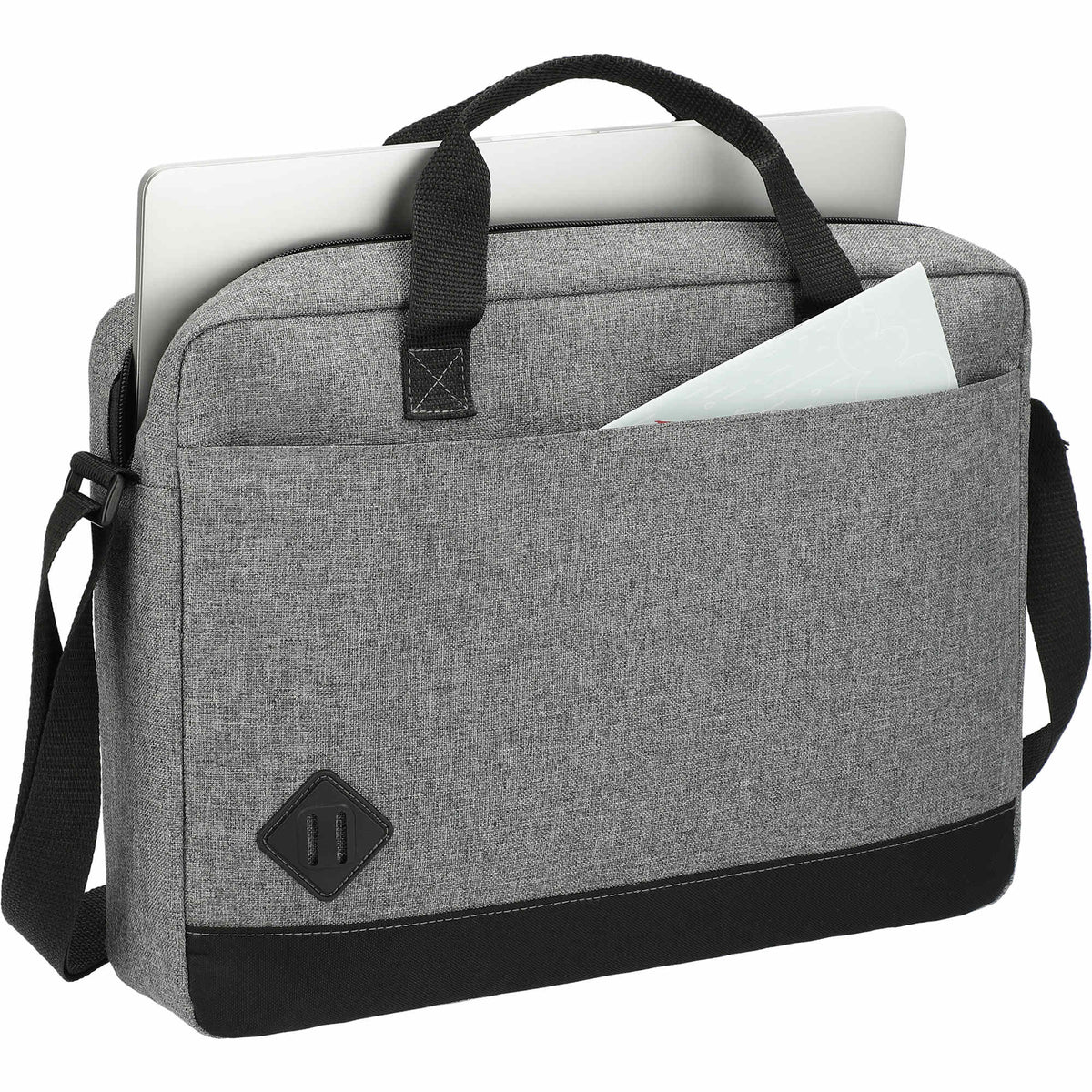 Graphite Dome Business Case for 15 Inch Laptops - Graphite - Propped