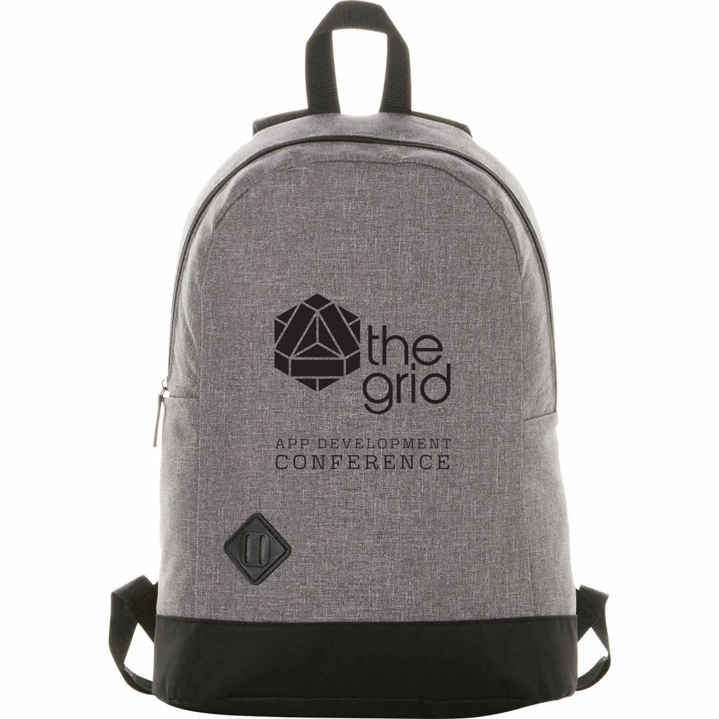 Graphite Dome Laptop Backpack with Lash Tab, 15 Inch Full Color - Graphite - Front