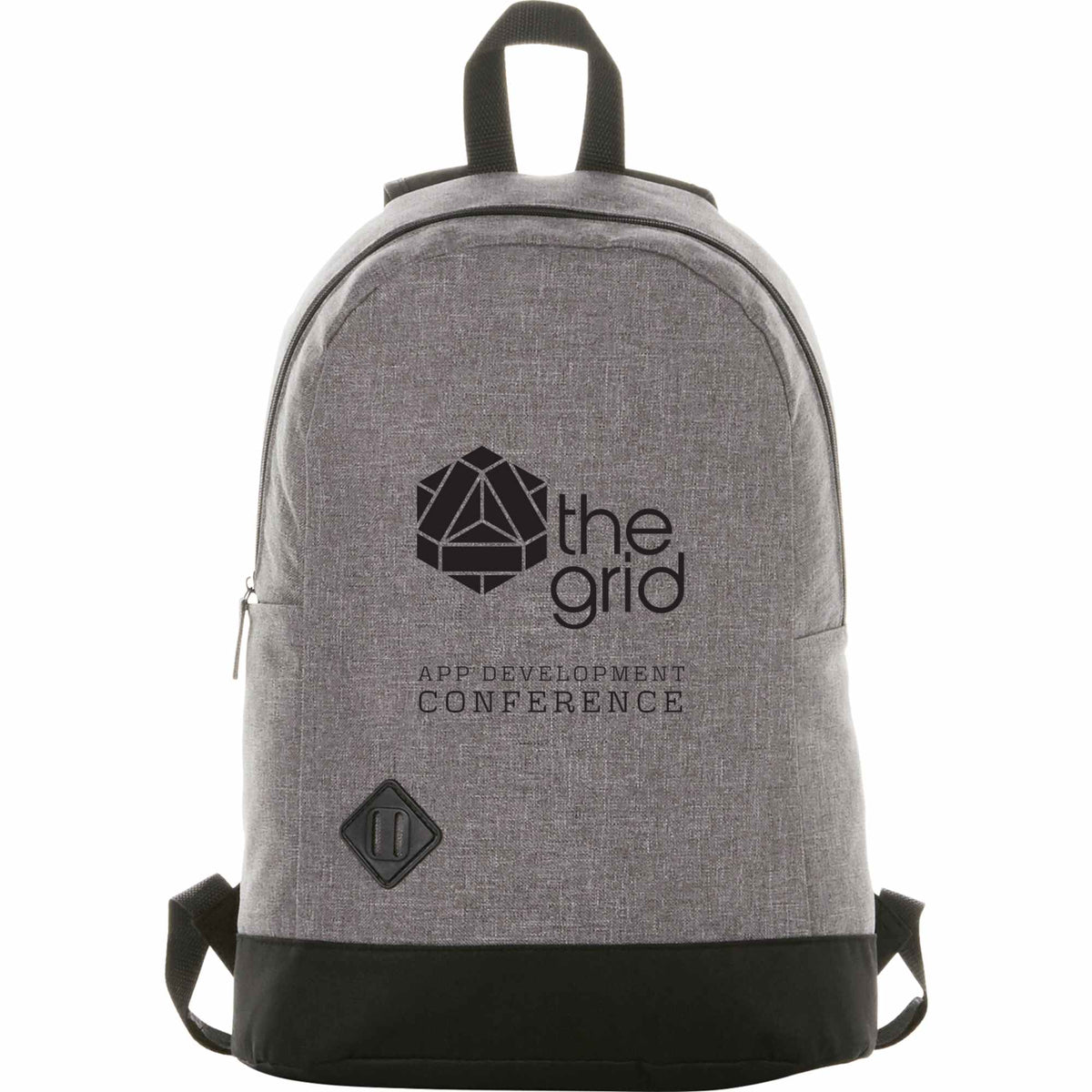 Graphite Dome Laptop Backpack with Lash Tab, 15 Inch Full Color - Graphite - Front