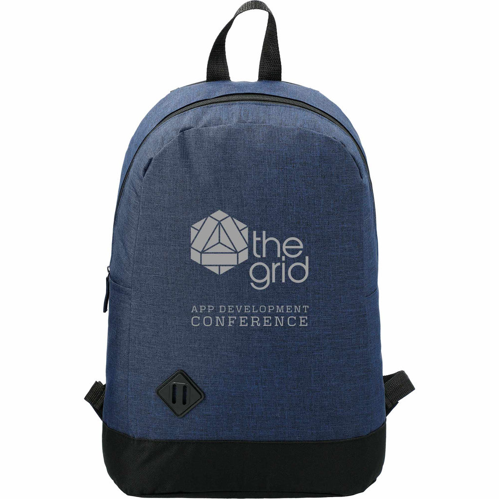 Graphite Dome Laptop Backpack with Lash Tab, 15 Inch - Navy - Front