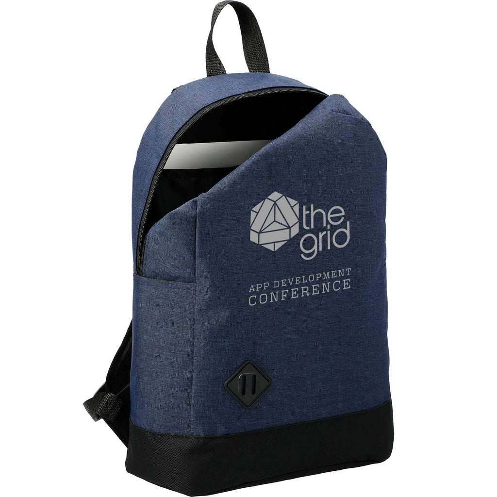 Graphite Dome Laptop Backpack with Lash Tab, 15 Inch - Navy - Photo