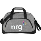 Graphite Heathered Duffel Bag, 18.5 Inches Transfer - Charcoal - Front 2