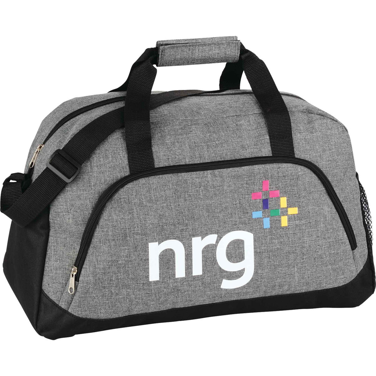 Graphite Heathered Duffel Bag, 18.5 Inches Transfer - Charcoal - Photo