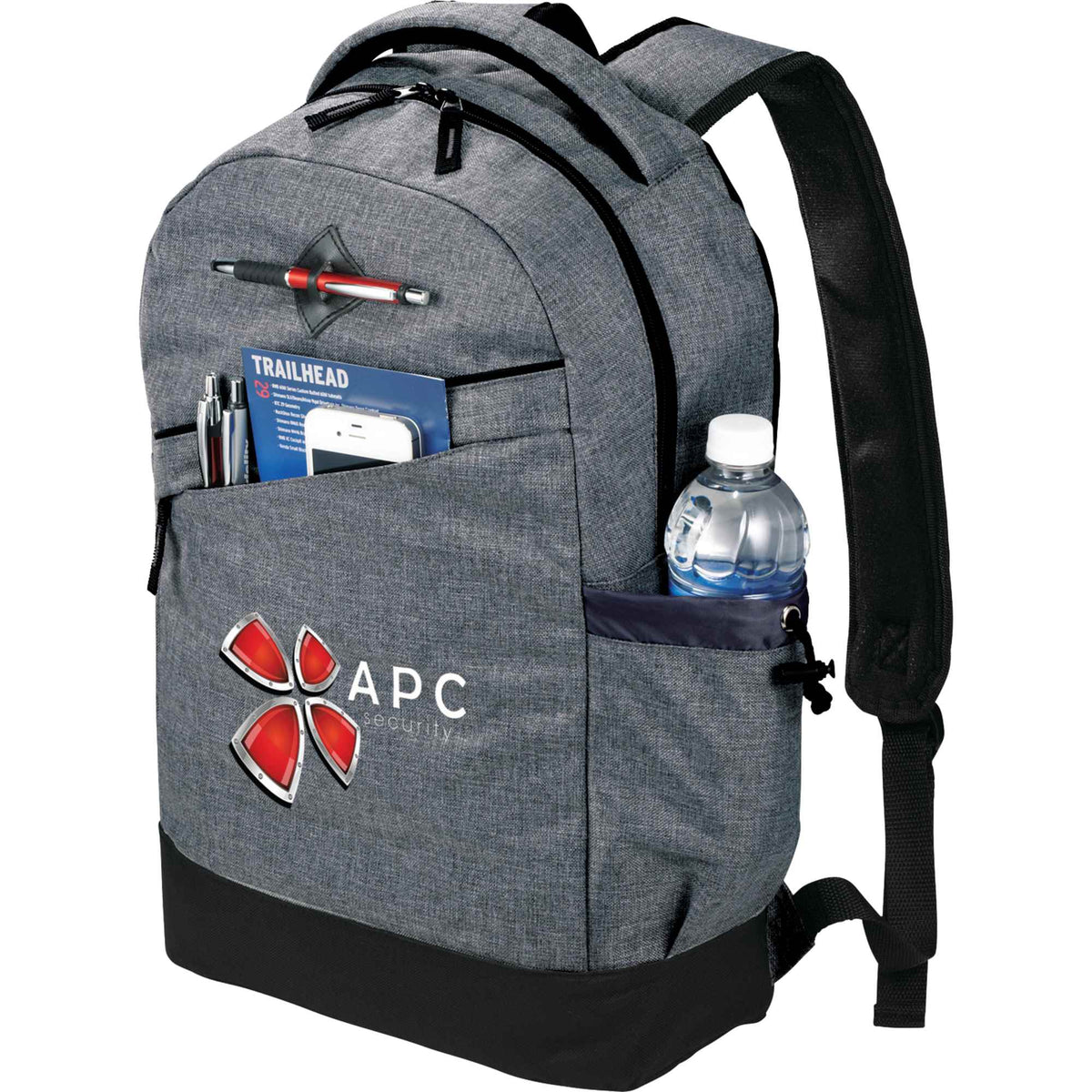 Graphite Slim Laptop Backpack, 15.6 Inch - Charcoal - Photo