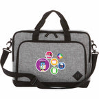 Graphite Top Loading Briefcase for 15 Inch Laptops Transfer - Graphite - Front 2