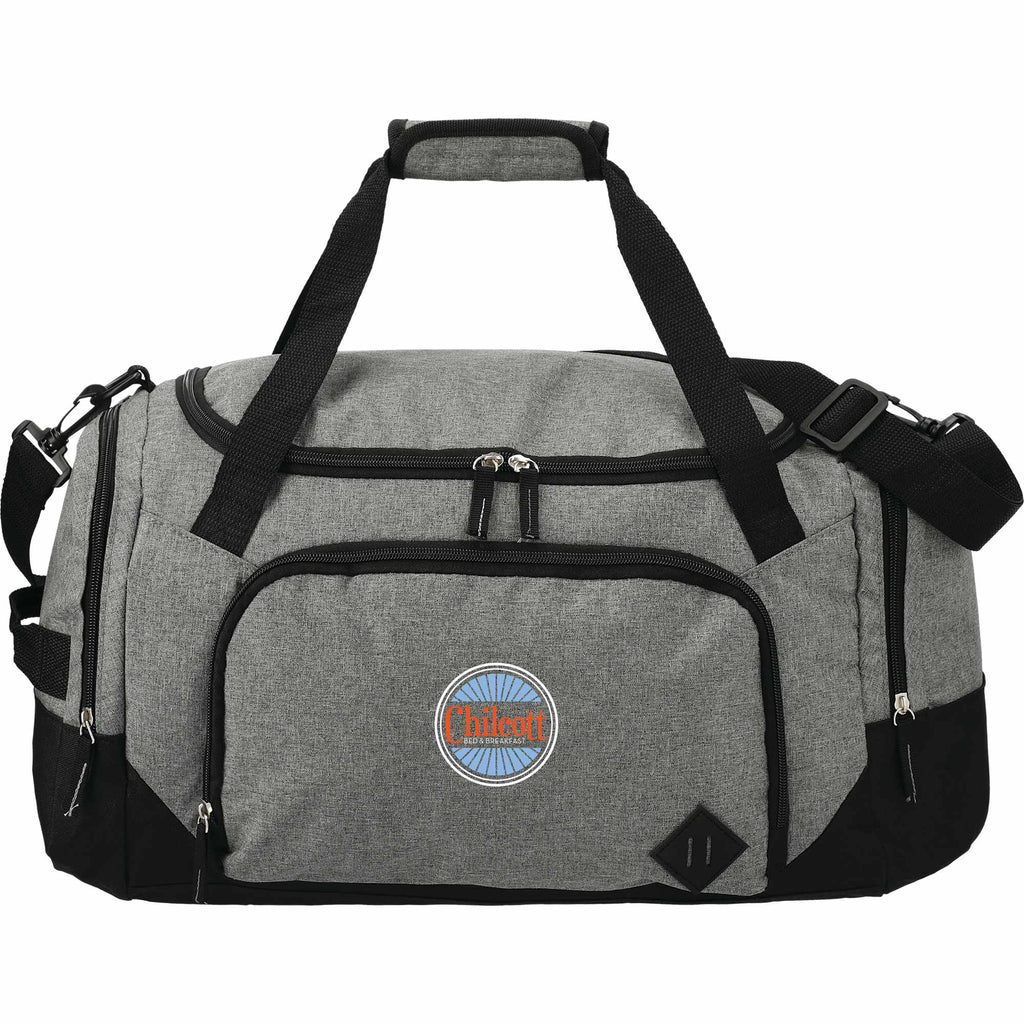 Graphite Weekender Duffel Bag with Shoe Pocket, 21 Inches Transfer - Charcoal - Front 2