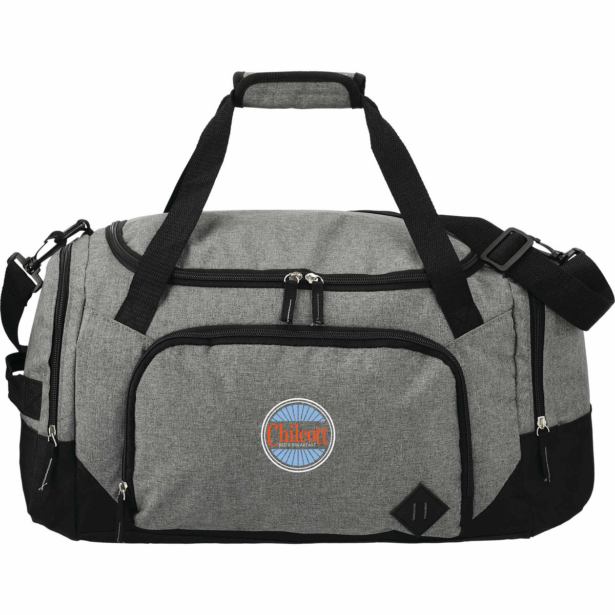 Graphite Weekender Duffel Bag with Shoe Pocket, 21 Inches Transfer - Charcoal - Front 2