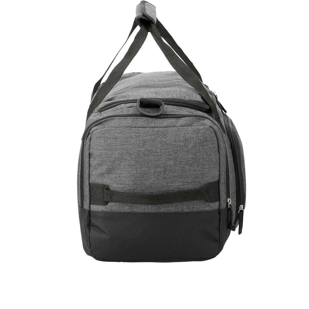 Graphite Weekender Duffel Bag with Shoe Pocket, 21 Inches Transfer - Charcoal - Left Side