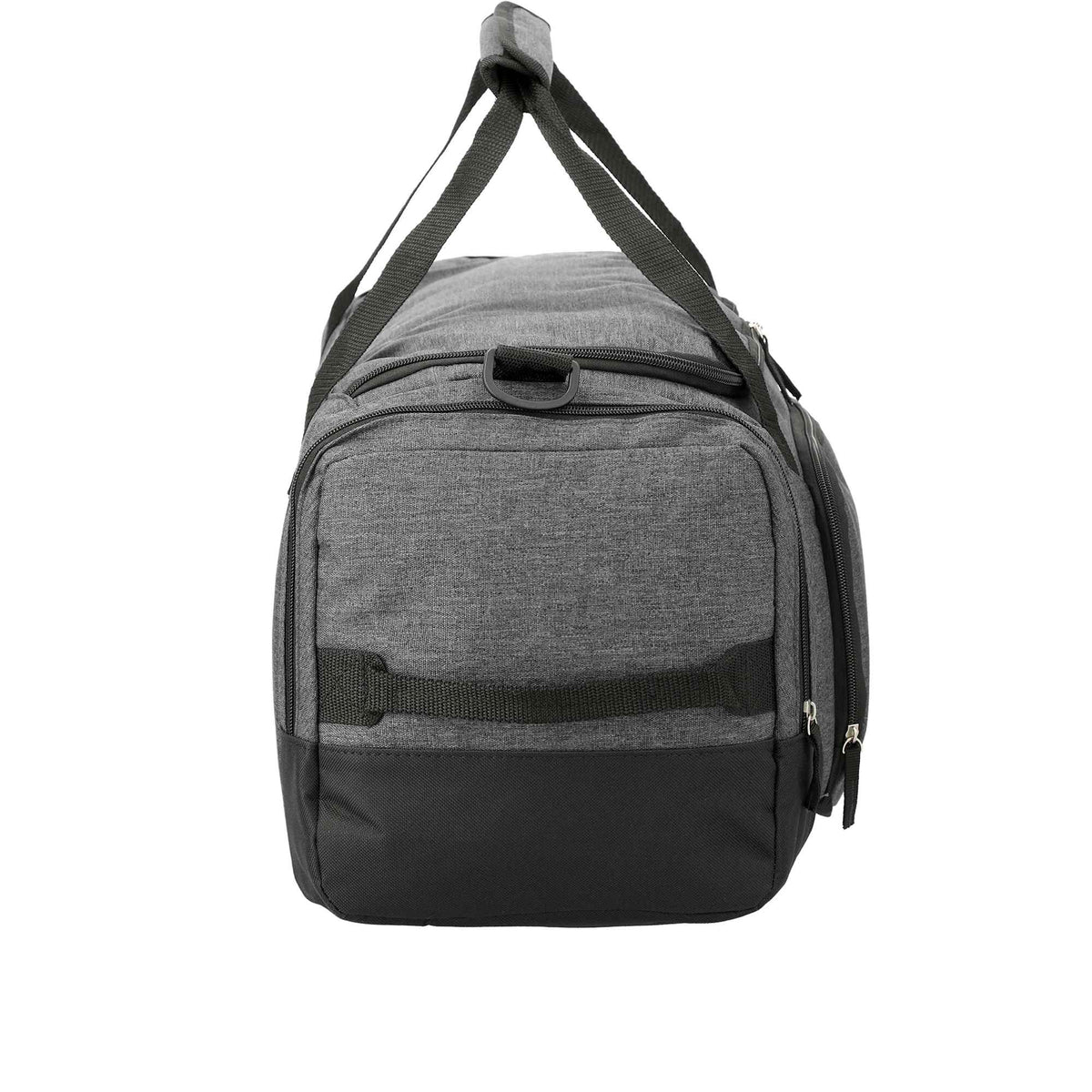 Graphite Weekender Duffel Bag with Shoe Pocket, 21 Inches Transfer - Charcoal - Left Side