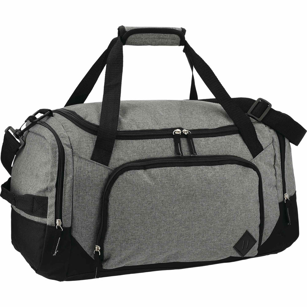 Graphite Weekender Duffel Bag with Shoe Pocket, 21 Inches Transfer - Charcoal - Right Angle 4