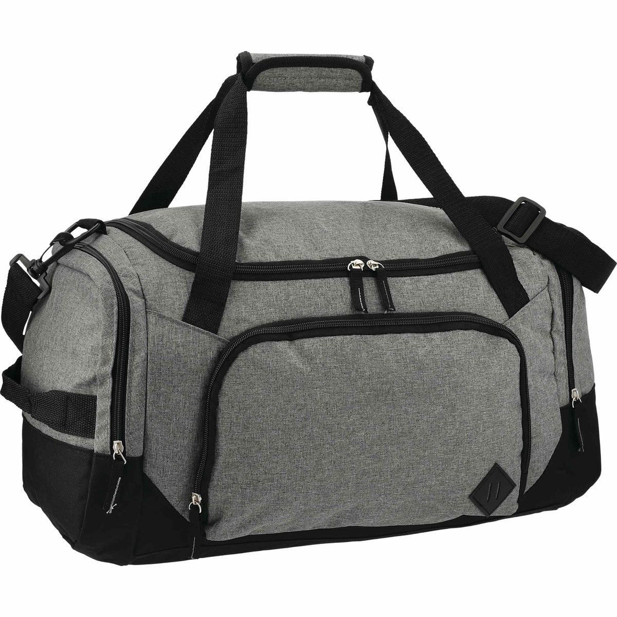 Graphite Weekender Duffel Bag with Shoe Pocket, 21 Inches Transfer - Charcoal - Right Angle 4