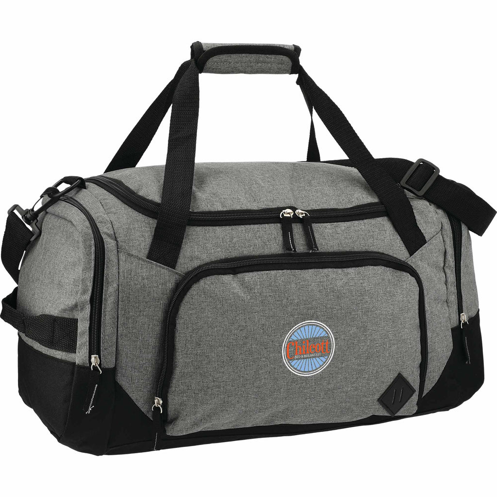 Graphite Weekender Duffel Bag with Shoe Pocket, 21 Inches Transfer - Charcoal - Right Angle
