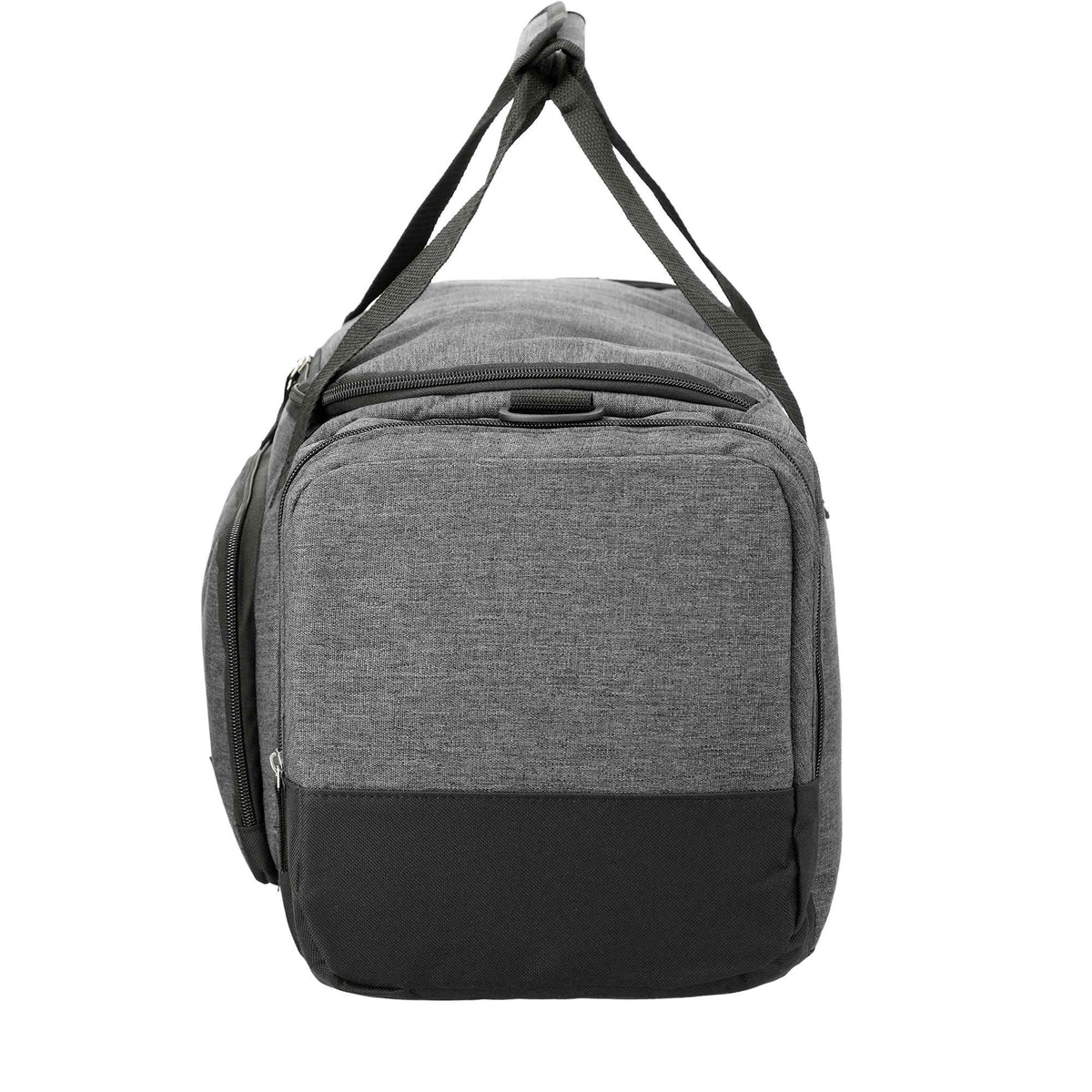 Graphite Weekender Duffel Bag with Shoe Pocket, 21 Inches Transfer - Charcoal - Right Side