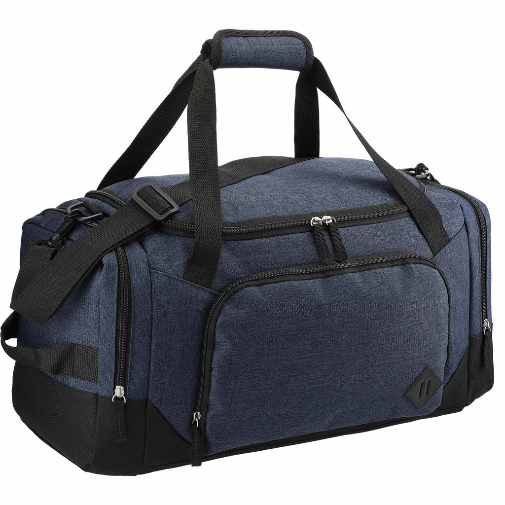 Graphite Weekender Duffel Bag with Shoe Pocket, 21 Inches Transfer - Navy - Right Angle 2