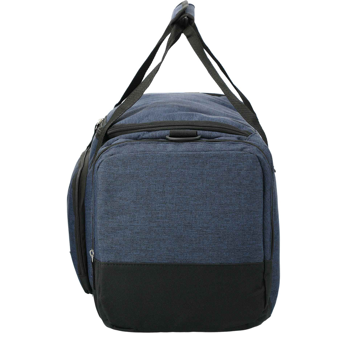 Graphite Weekender Duffel Bag with Shoe Pocket, 21 Inches Transfer - Navy - Right Side