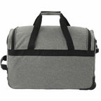 Graphite Wheeled Duffel Bag in Recycled PET Transfer - Graphite - Back