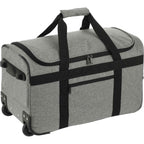 Graphite Wheeled Duffel Bag in Recycled PET Transfer - Graphite - Right Angle 2