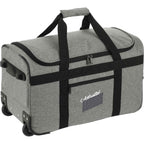 Graphite Wheeled Duffel Bag in Recycled PET Transfer - Graphite - Right Angle