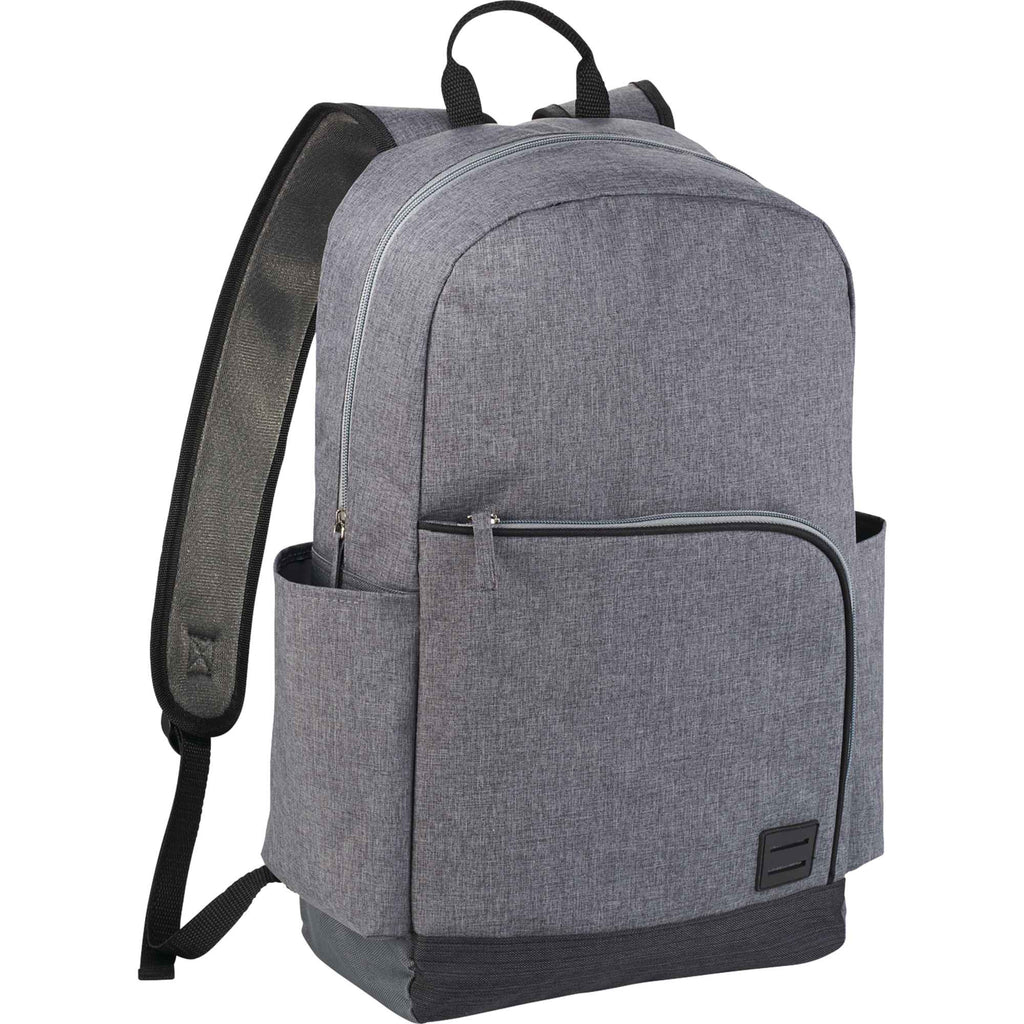 Grayson Laptop Backpack in 600D Polyester, 15 Inch Transfer - Gray - Photo 3