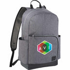Grayson Laptop Backpack in 600D Polyester, 15 Inch Transfer - Gray - Photo