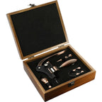 Graze Wine Tool Set in Acacia Wood Case, 5 Pieces - Wood - Right Angle 5