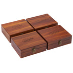 Graze Wine Tool Set in Acacia Wood Case, 5 Pieces - Wood - Right Angle
