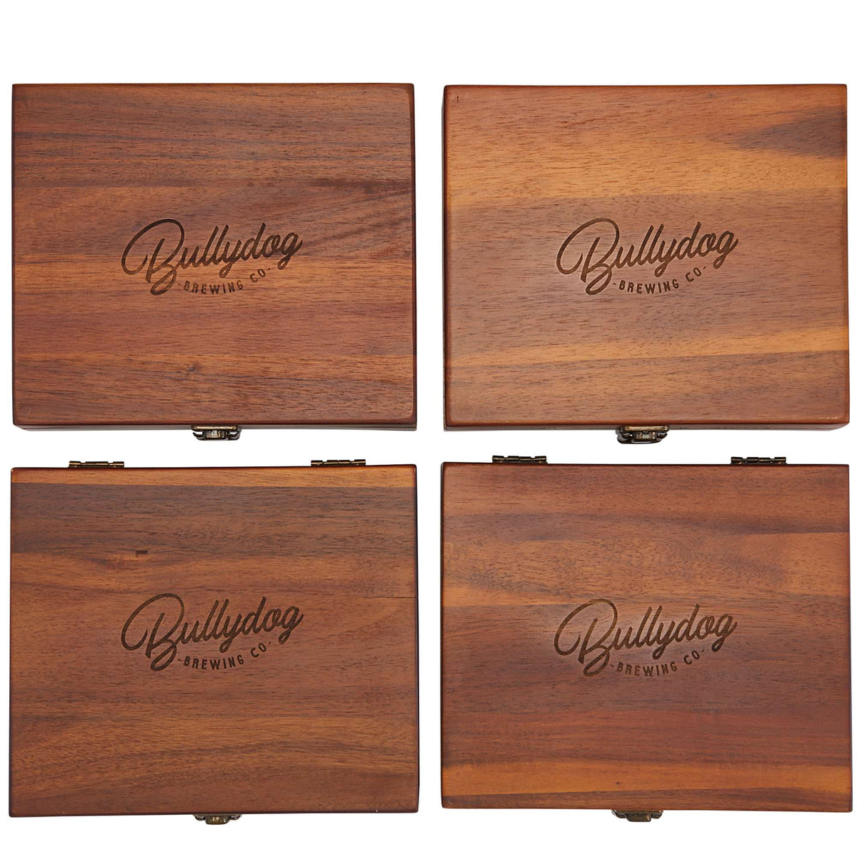 Graze Wine Tool Set in Acacia Wood Case, 5 Pieces - Wood - Top