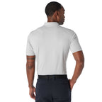 Greatness Wins Athletic Tech Polo for Men Embroidery - Ash Gray - Back 2