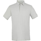 Greatness Wins Athletic Tech Polo for Men Embroidery - Ash Gray - Front