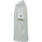 Greatness Wins Athletic Tech Polo for Men Embroidery - Ash Gray - Left Side