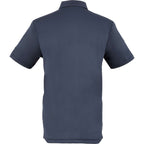 Greatness Wins Athletic Tech Polo for Men Embroidery - GW Navy - Back