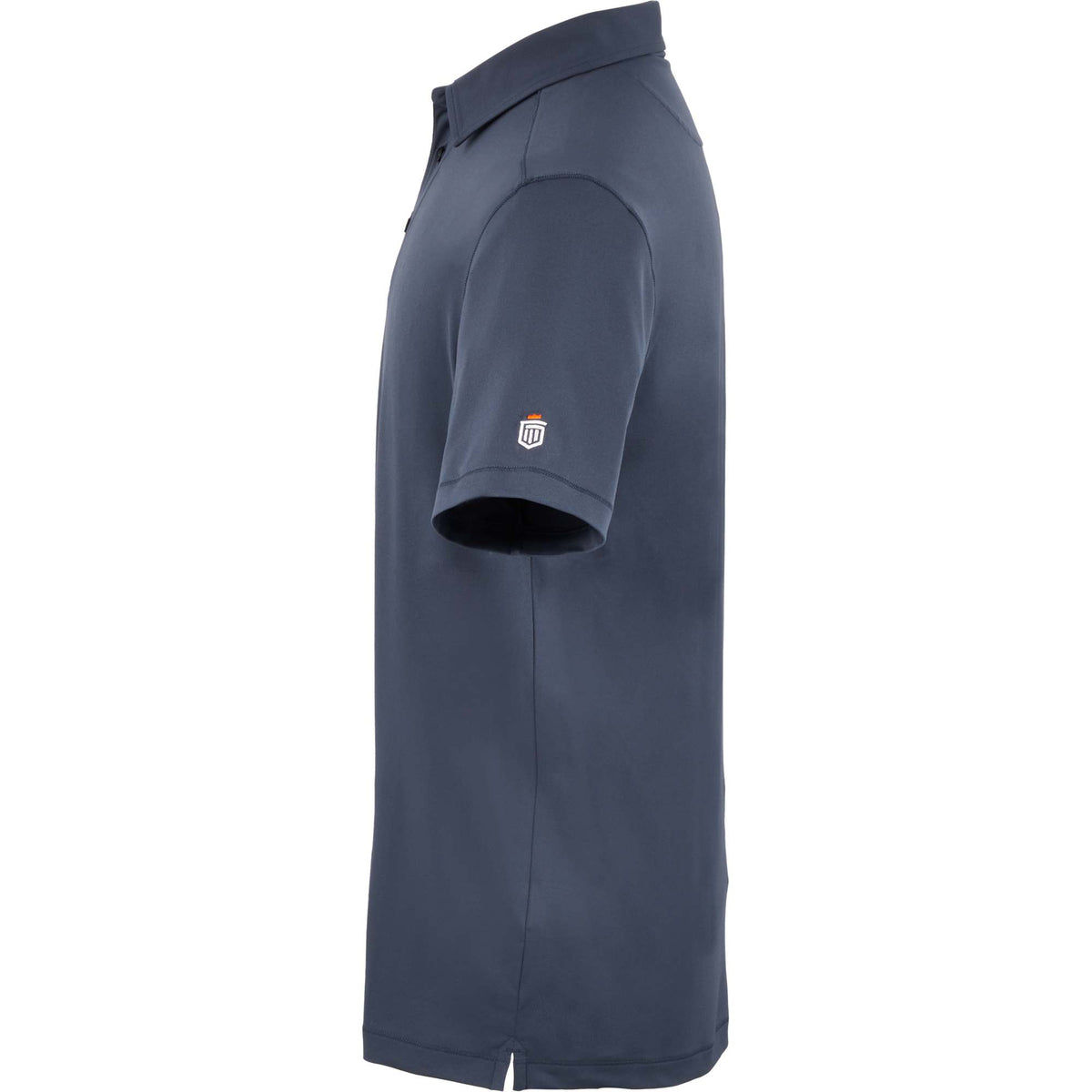 Greatness Wins Athletic Tech Polo for Men Embroidery - GW Navy - Left Side