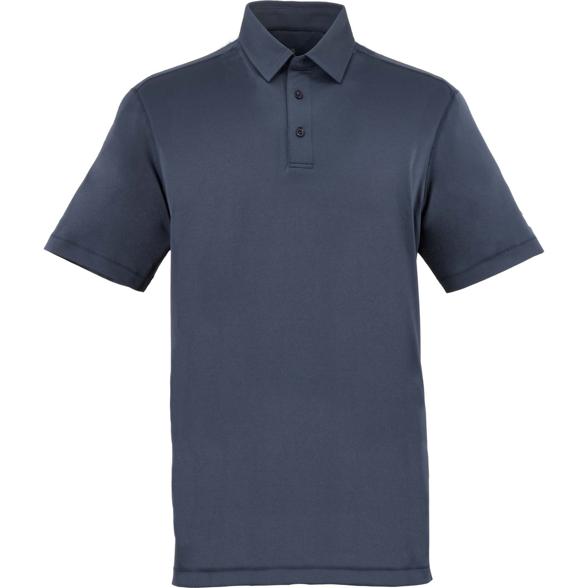 Greatness Wins Athletic Tech Polo for Men Laser Engraving - GW Navy - Front