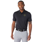 Greatness Wins Athletic Tech Polo for Men Transfer - GW Black - Front 2