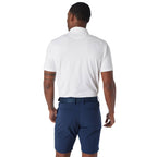 Greatness Wins Athletic Tech Polo for Men Transfer - GW White - Back On Model